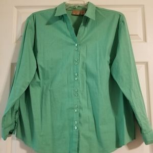 Mountain Lake Mint Green Button Down Shirt